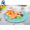 High quality round dinner kitchen cake plate ceramic